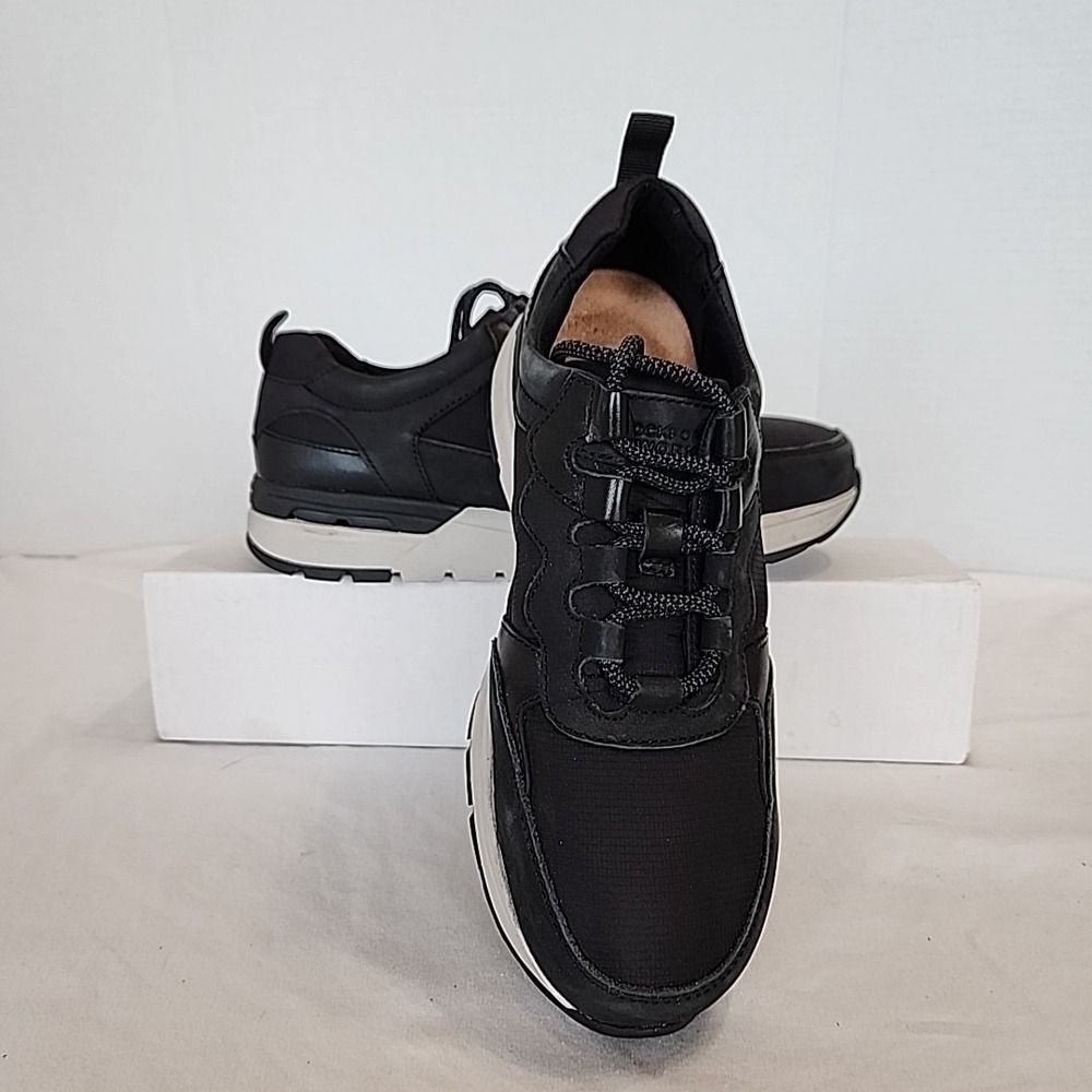 Rockport Works W 8.5 Pulse Tech Composite Toe Work‎ Shoe Black Leather RK771